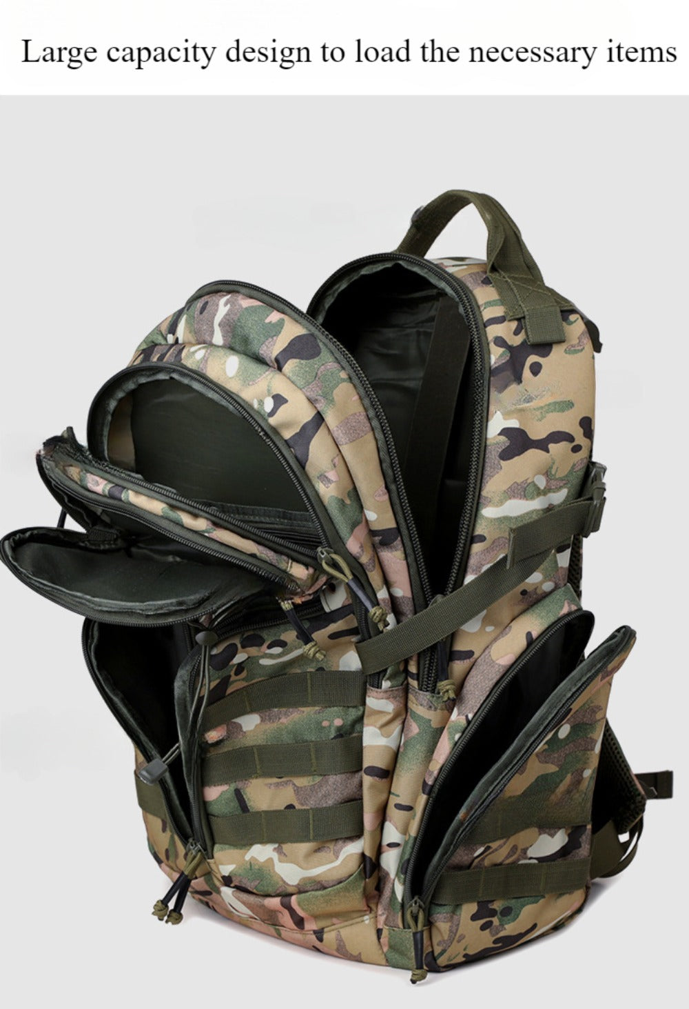 SSDH Tactical Backpack Outdoor Camping Hiking Mountaineering Bag Military Molle Backpack