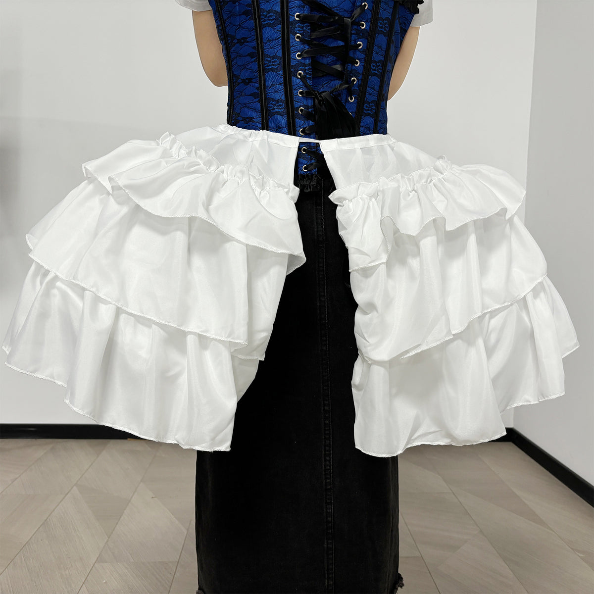 SSDH Baroque Pannier Petticoat Rococo Bustle Hoops Ruffled Cages Skirt Cosplay Lolita Underskirt Crinoline for Women