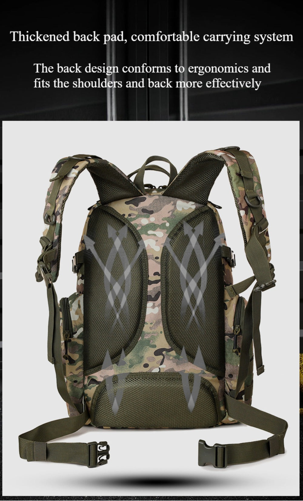 SSDH Tactical Backpack Outdoor Camping Hiking Mountaineering Bag Military Molle Backpack