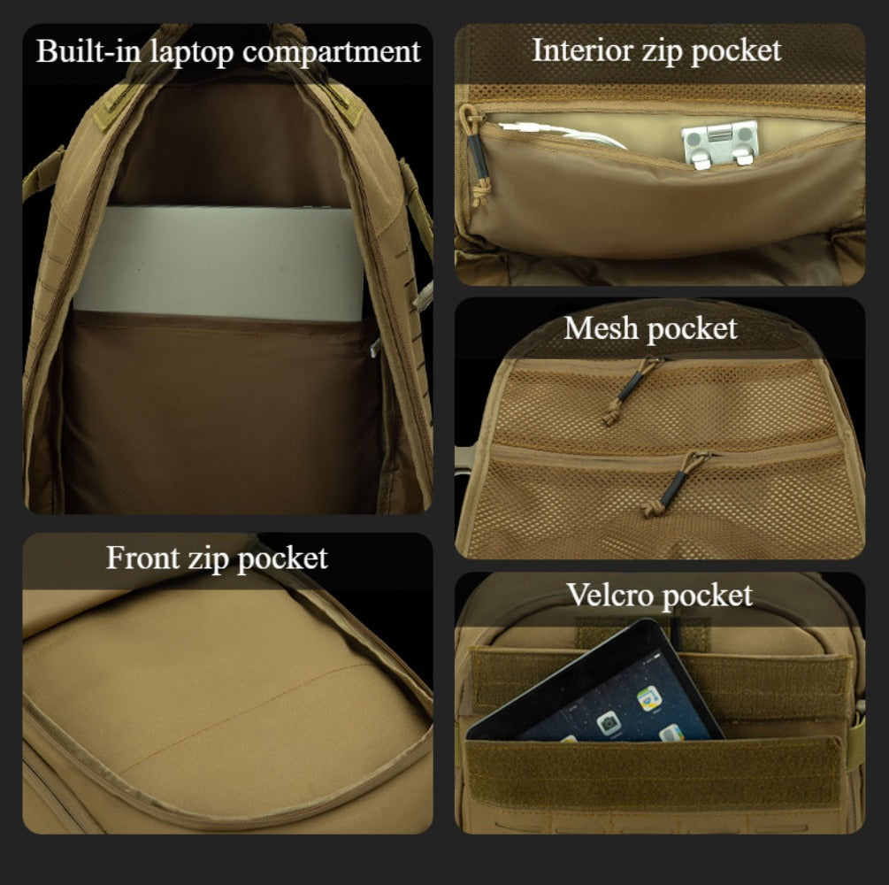 SSDH Multifunctional Tactical Backpack Molle Loading System Military Backpack Outdoor Sports Backpack