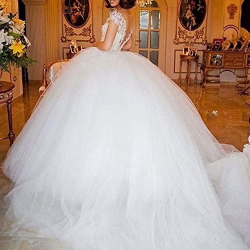 SSDH 4 Hoop Crinoline Petticoat for Wedding Dress 5 Ruffles Layers Ball Gown Half Slips Underskirt