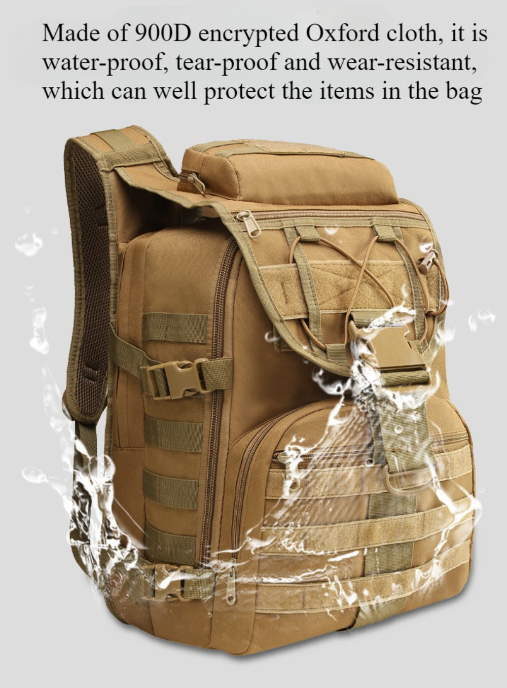 SSDH Multifunctional Tactical Backpack Travel Large Capacity Backpack Camping Backpack
