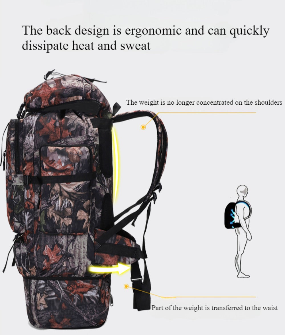 SSDH Military Backpack Molle Tactical Backpack Large 70L/100L Shelter Bag Hiking Camping Backpack