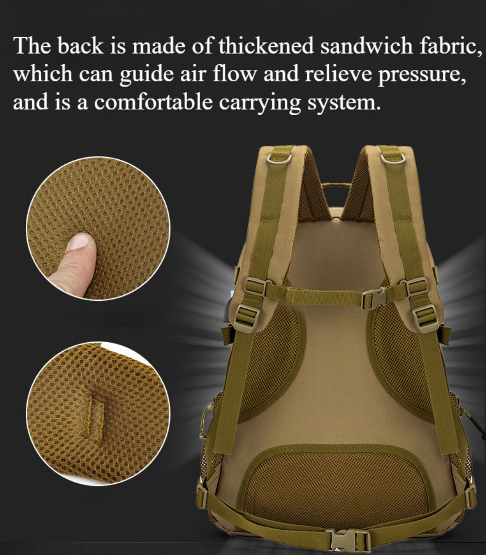 SSDH Molle Backpack Tactical Backpack Outdoor Mountaineering Travel Bag Hiking Bag