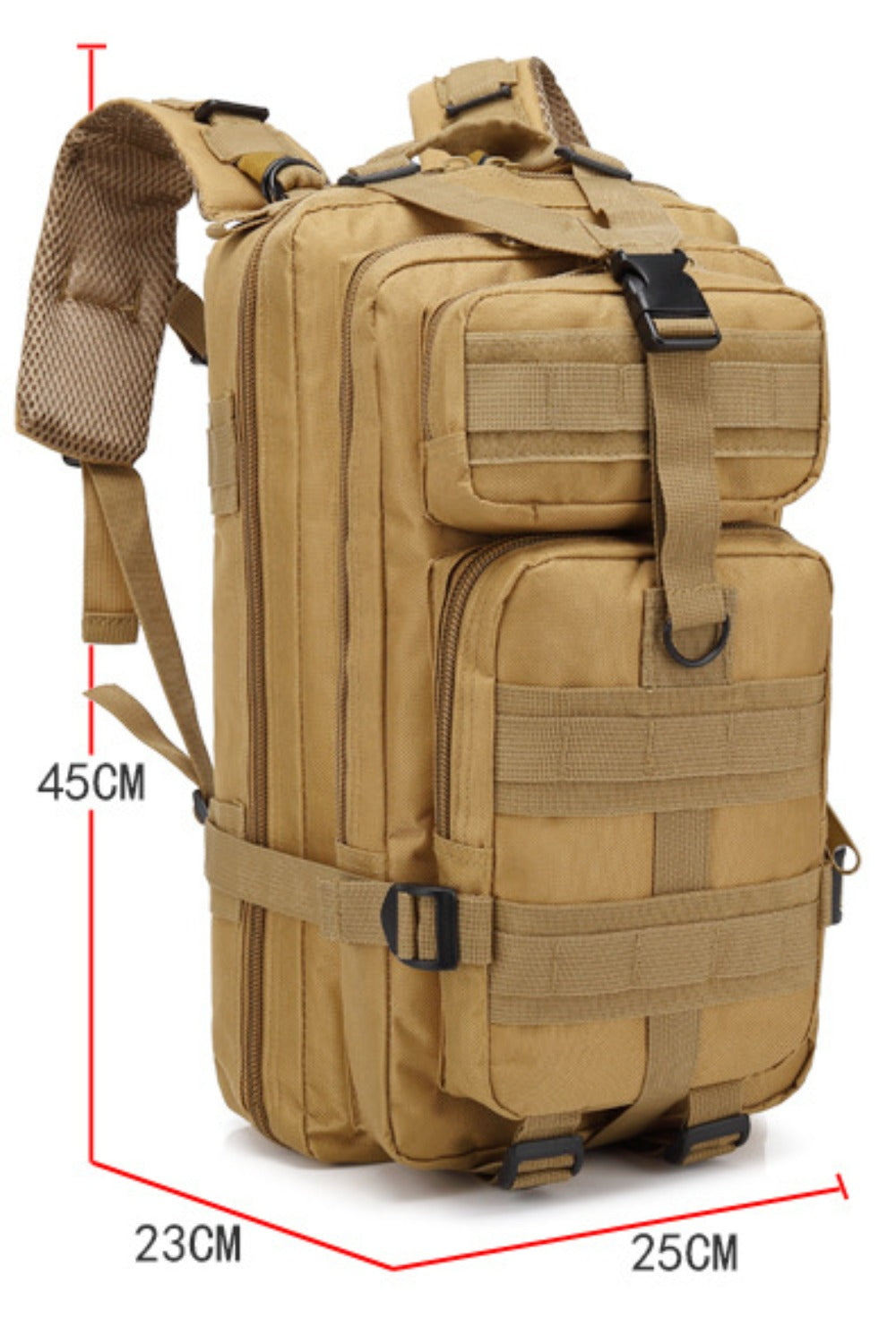 SSDH Military Tactical Backpack Molle Military Shelter Bag for Outdoor Hiking Camping Hun