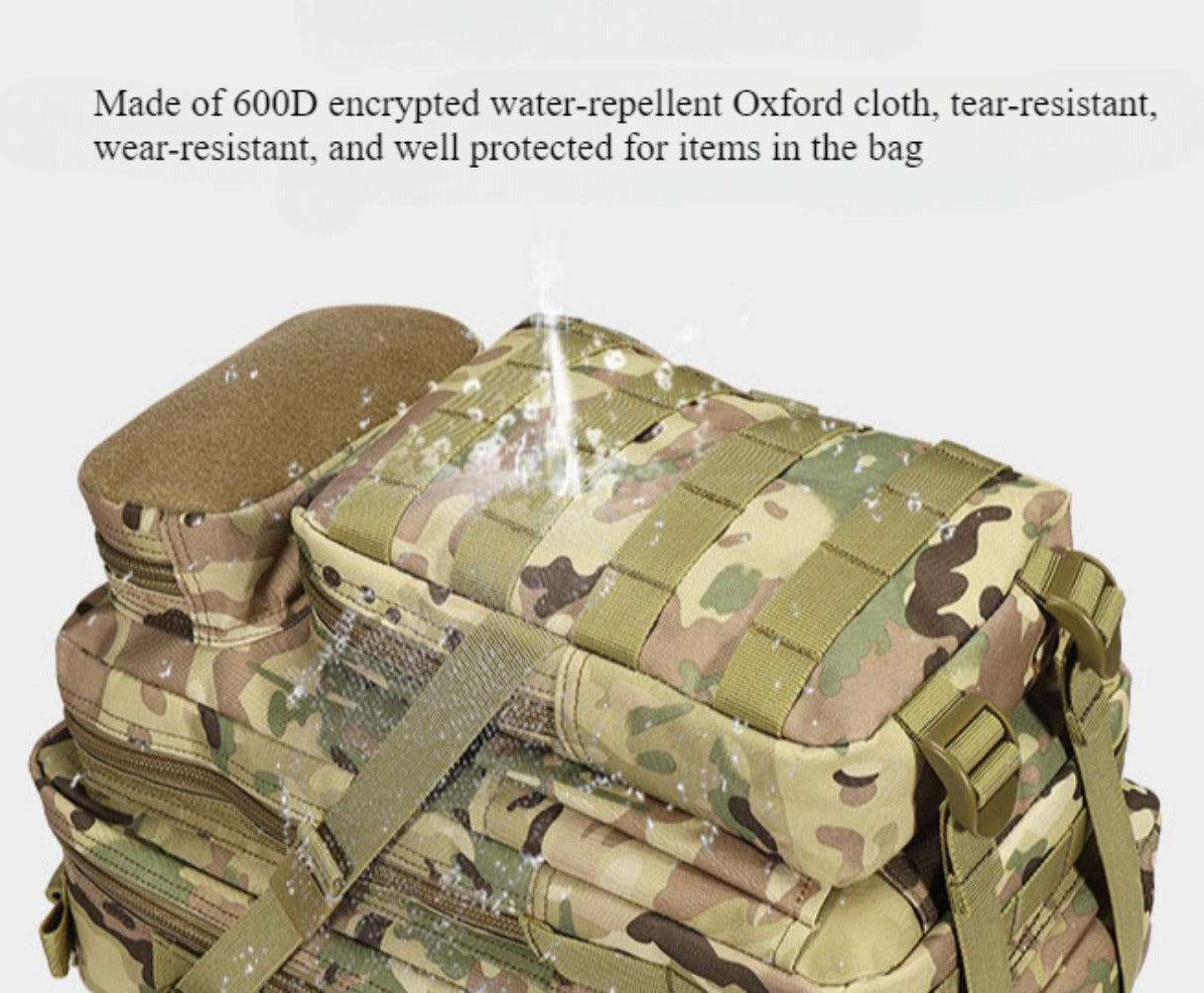 SSDH Tactical Backpack Large Capacity Military Molle Backpack Outdoor Camping Hiking Mountaineering Backpack