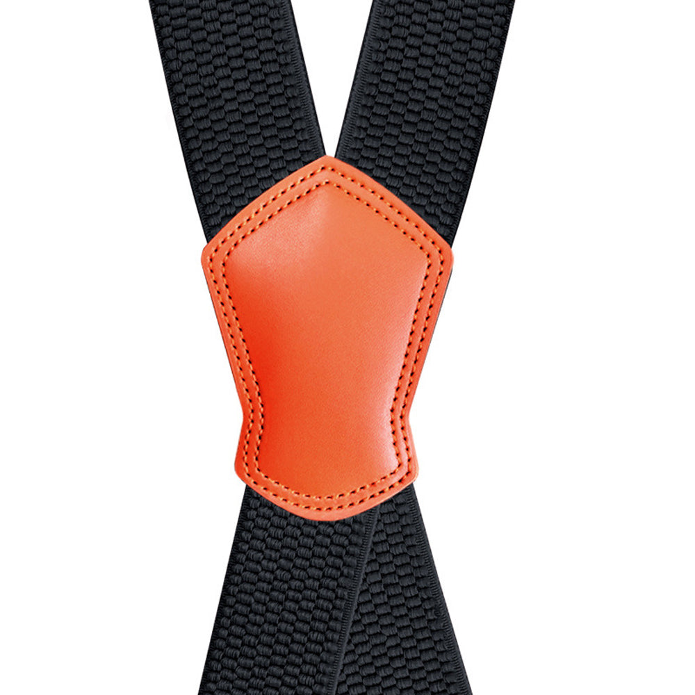 SSDH Suspenders for Men Vintage Heavy Duty 4 Clips Adjustable Elastic X Back Brace