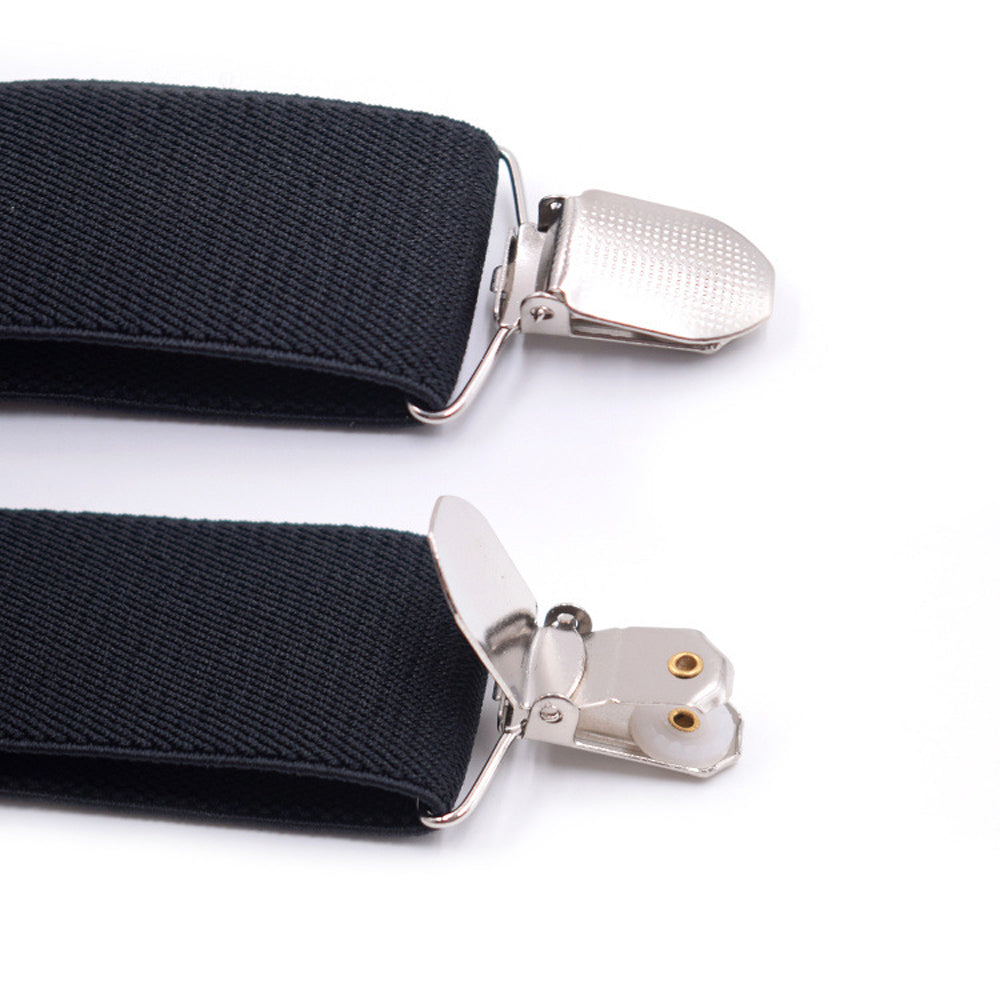 SSDH Suspenders for Men with 3 Strong Metal Clips Y Style Wide 3.5 cm Heavy Duty Suspenders Trouser Braces Adjustable and Elastic for Men and Women
