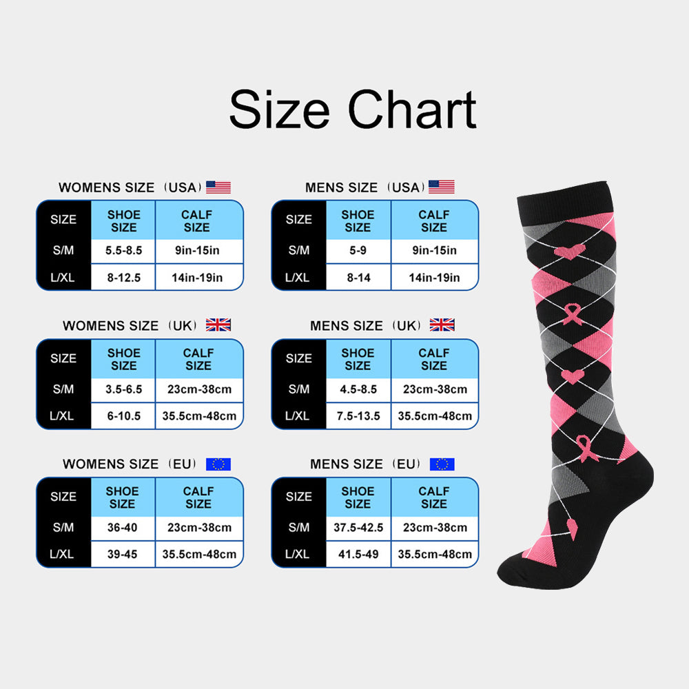 SSDH Compression Socks for Women&Men Circulation (20-30 mmHg) , is Best Support for Running,Nurses,Cycling,Athletic.
