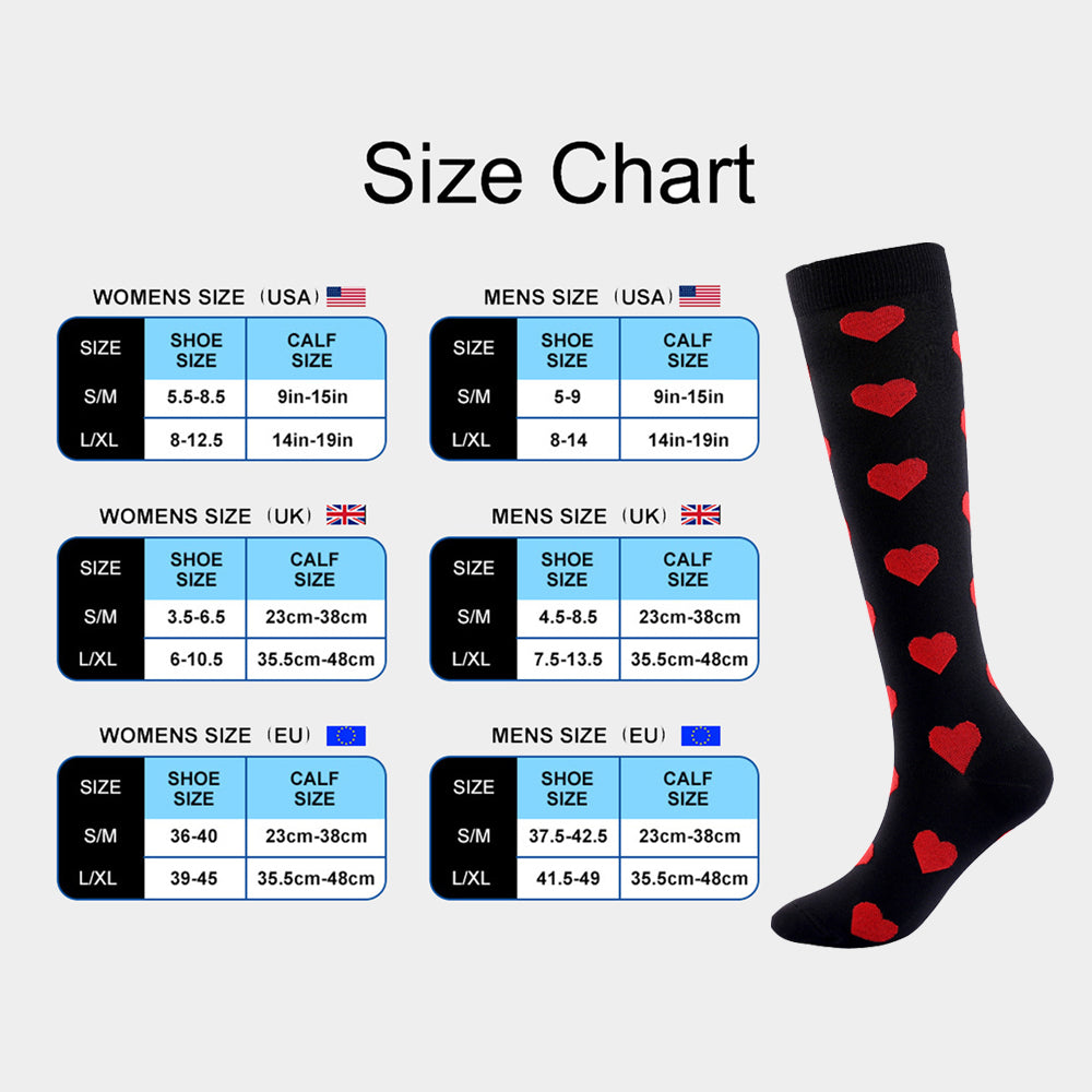 SSDH Compression Socks for Women&Men Circulation (20-30 mmHg) , is Best Support for Running,Nurses,Cycling,Athletic.