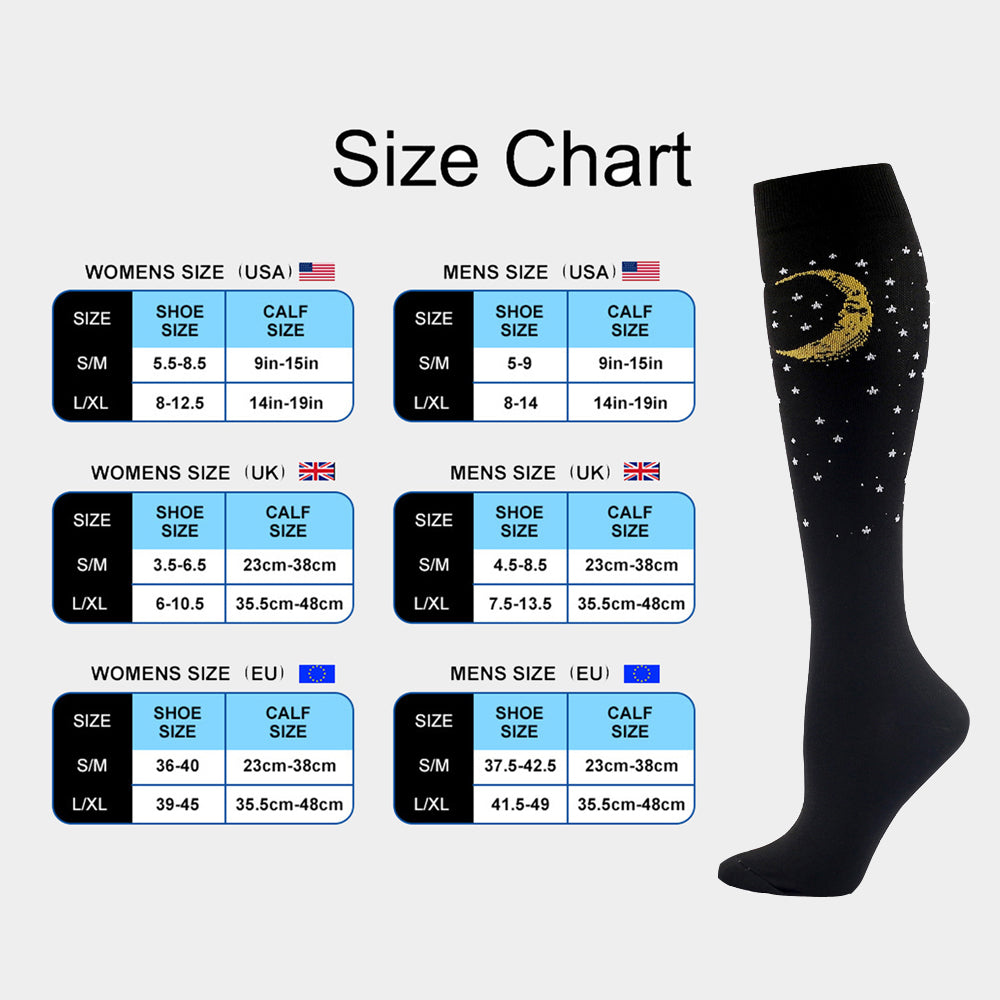 SSDH Compression Socks for Women & Men Circulation (20-30 mmHg) , is Best Support for Running, Nurses, Cycling, Athletic.