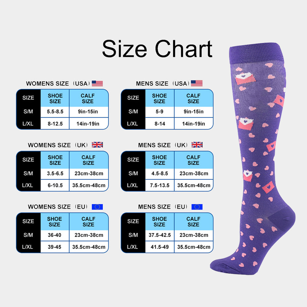 SSDH Compression Socks for Women&Men Circulation (20-30 mmHg) , is Best Support for Running,Nurses,Cycling,Athletic.