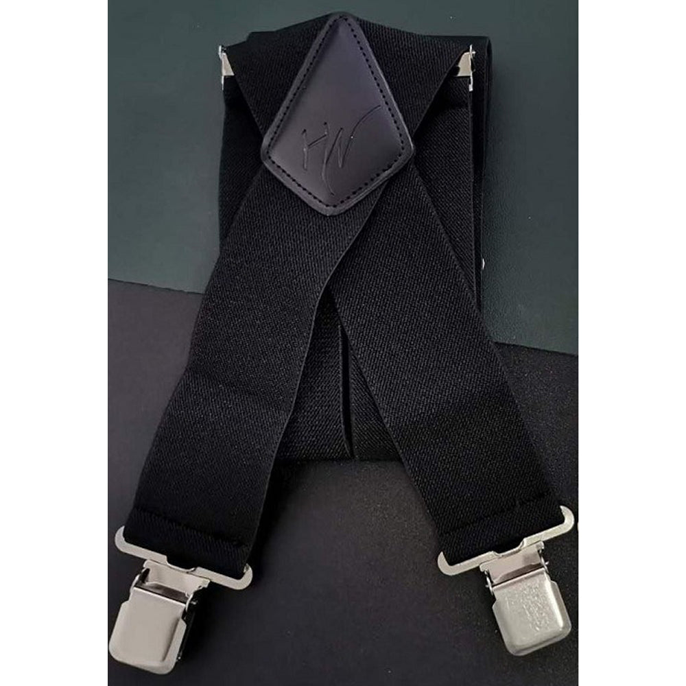 SSHD Men's Suspenders X-Back 2" Wide Adjustable Elastic Heavy Duty Clip Suspenders for Men Women