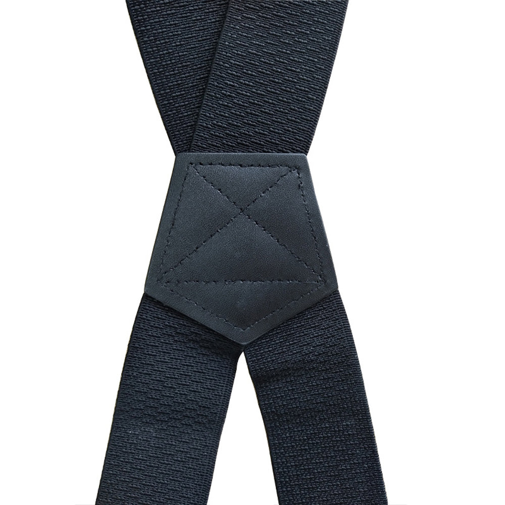 SSDH Mens Suspenders Very Strong 1 1/2" Wide 4 Plastic Clips Heavy Duty Braces X Style Adjustable Suspenders