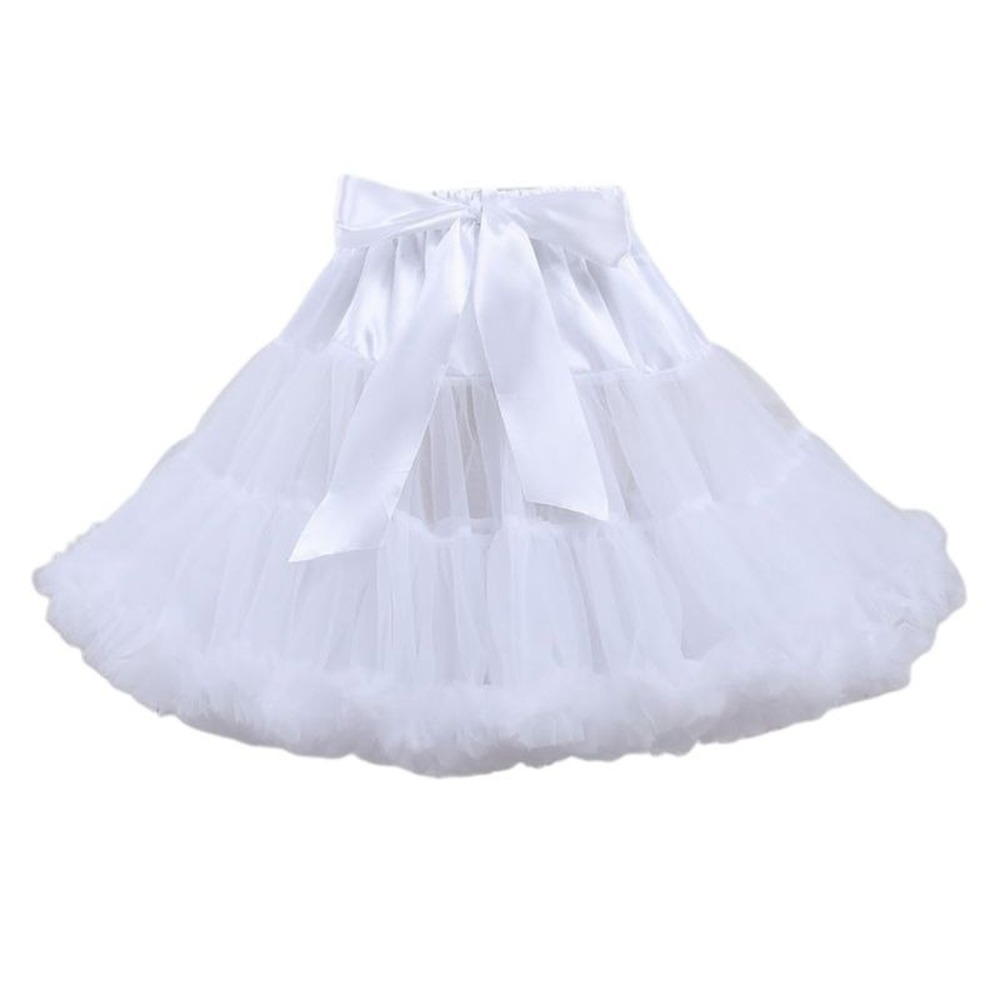 SSDH Lolita Cosplay Petticoat A-Line Puffy Tutu Skirt Layered Tulle Ballet Dance Pettiskirts Big Bowknot Underskirt