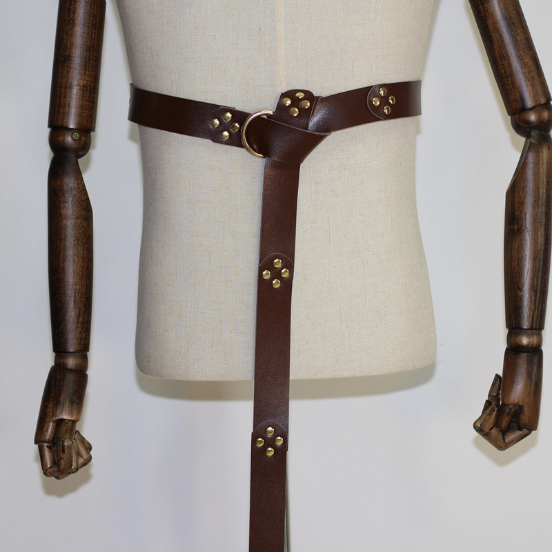 SSDH Medieval Renaissance LARP Ring Belt Viking Pirate Knight Viking Warrior Halloween Cosplay