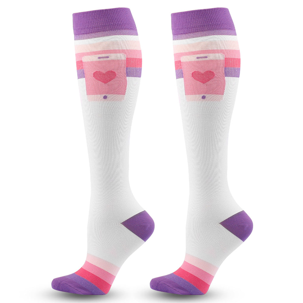 SSDH Compression Socks for Women&Men Circulation (20-30 mmHg) , is Best Support for Running,Nurses,Cycling,Athletic.