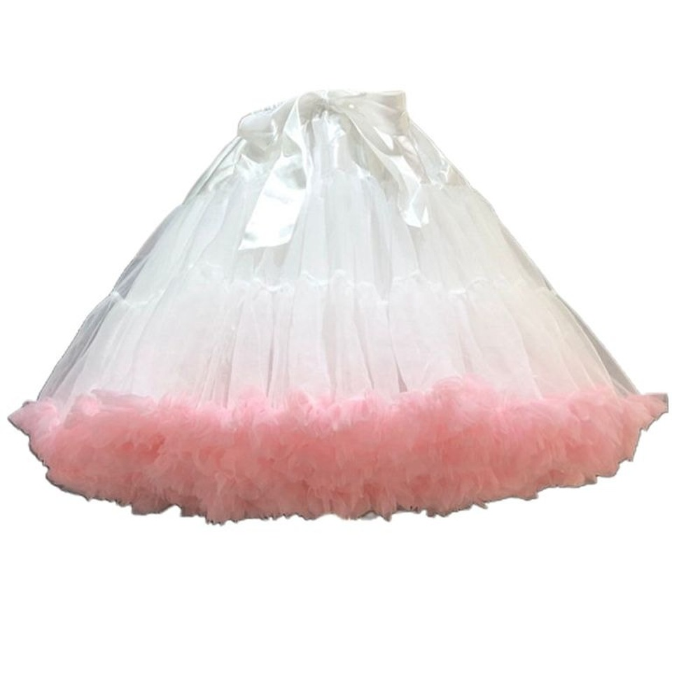 SSDH Lolita Cosplay Petticoat A-Line Puffy Tutu Skirt Layered Tulle Ballet Dance Pettiskirts Big Bowknot Underskirt
