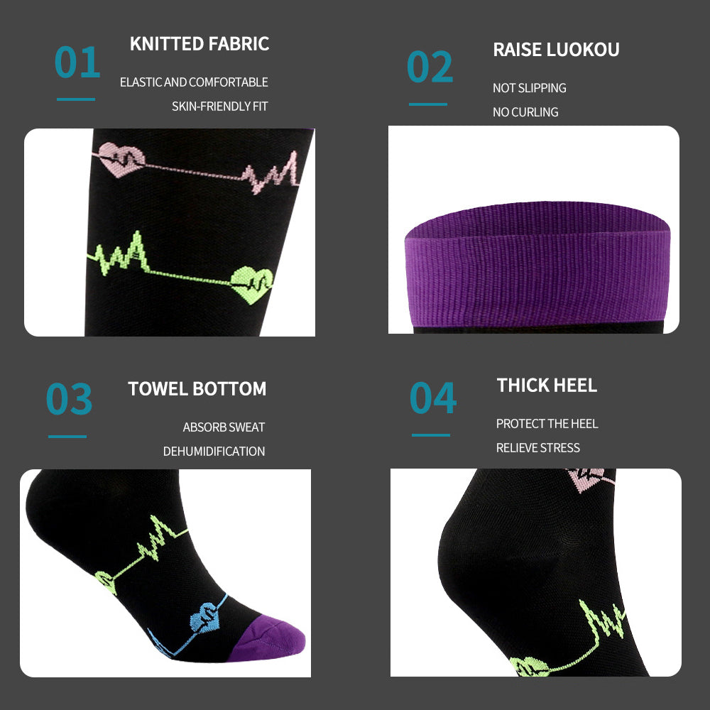 SSDH Compression Socks for Women&Men Circulation (20-30 mmHg) , is Best Support for Running,Nurses,Cycling,Athletic.