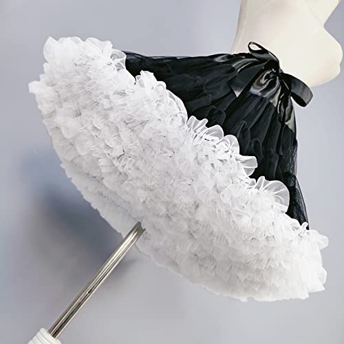 SSDH 3-Layered Pleated Lolita Tulle Petticoat Tutu Puffy Party Cosplay Princess Underskirt