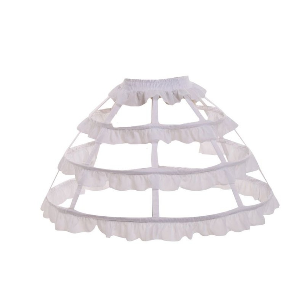 SSDH 3 Hoop Crinoline Cage Bustle Skirt Petticoat Wedding Bridal Bride Underskirt Accessories
