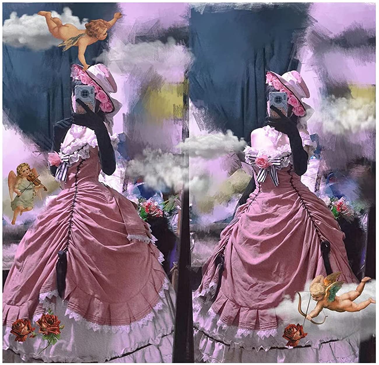 SSDH Hollow Out Caged 5-Hoop Bustle Victorian Petticoat Skirt Wedding Bridal Dress Cosplay Pannier Crinoline Underskirt Slip