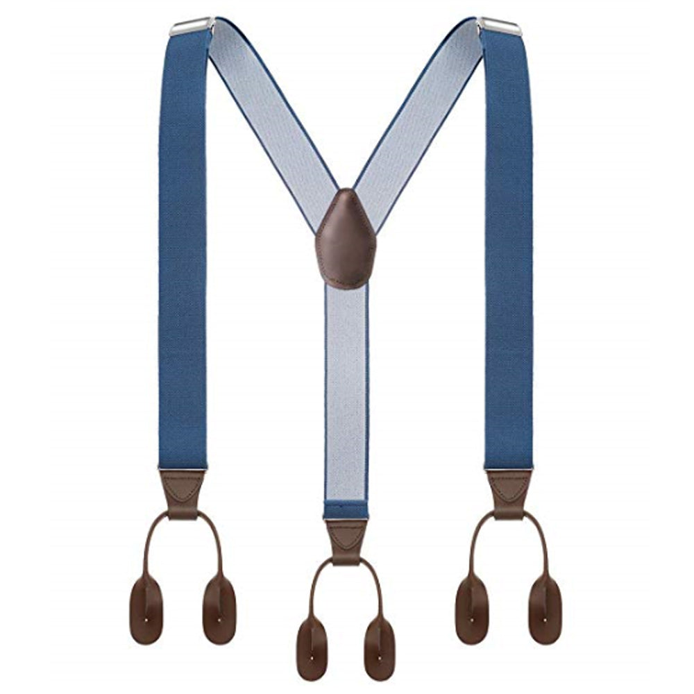 SSDH Suspender for Men Adjustable Y shape Formal Suspender Button End Elastic Suspenders