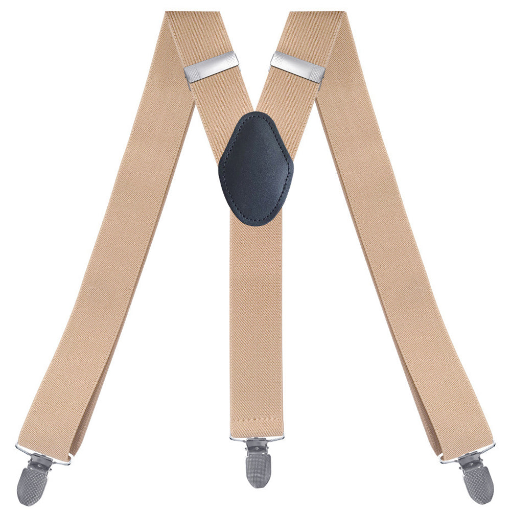 SSDH Suspenders for Men with 3 Strong Metal Clips Y Style Wide 3.5 cm Heavy Duty Suspenders Trouser Braces Adjustable and Elastic for Men and Women