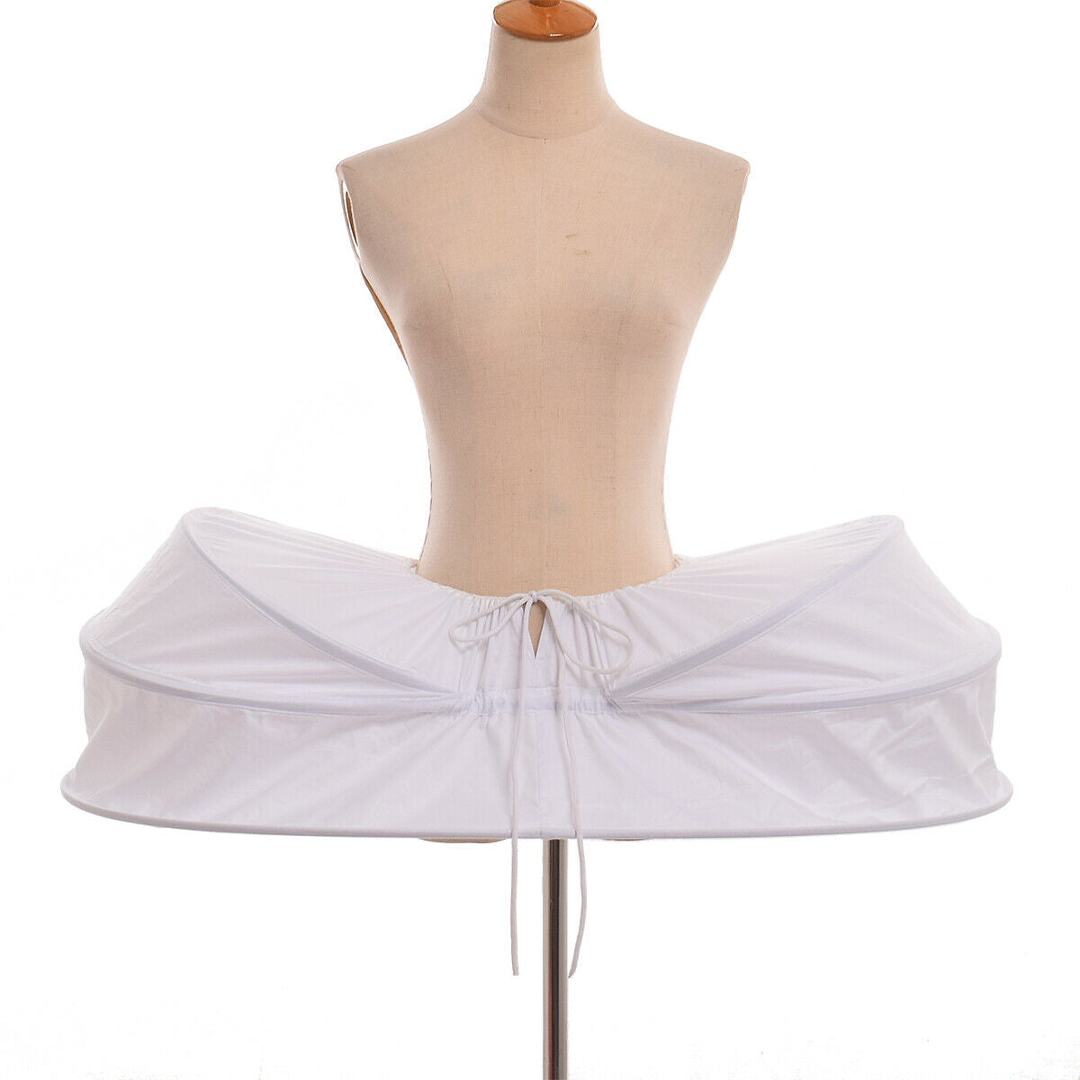 SSDH White Vintage Renaissance Marie Antoinette Hoopskirt Crinoline Party Costume Pannier Petticoat
