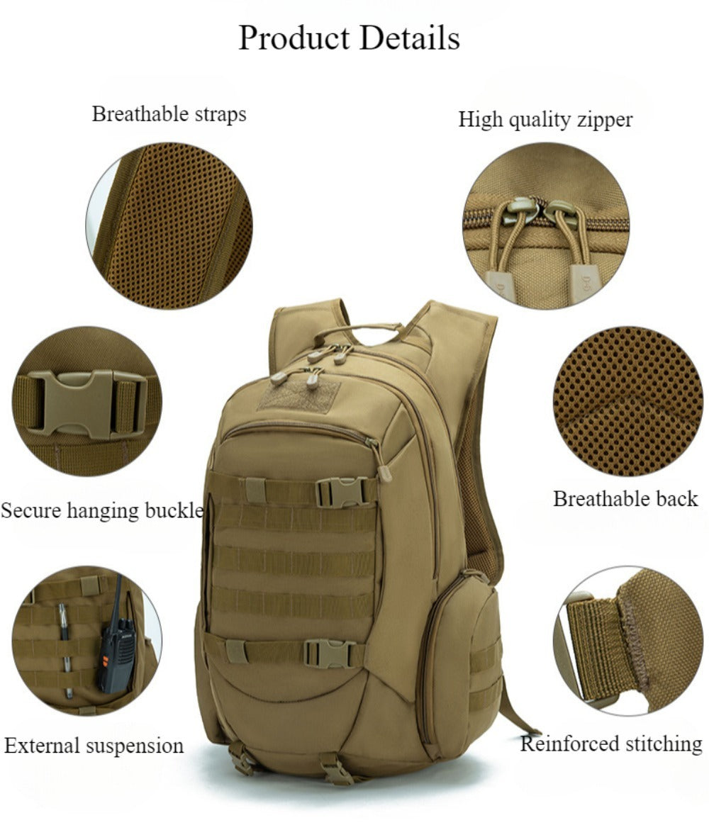 SSDH Tactical Backpack Outdoor Hiking Mountaineering Backpack Large Capacity Military Backpack