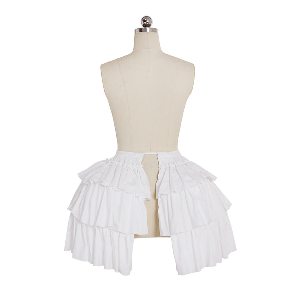 SSDH Baroque Pannier Petticoat Rococo Bustle Hoops Ruffled Cages Skirt Cosplay Lolita Underskirt Crinoline for Women