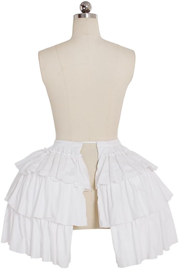SSDH Baroque Pannier Petticoat Rococo Bustle Hoops Ruffled Cages Skirt Cosplay Lolita Underskirt Crinoline for Women