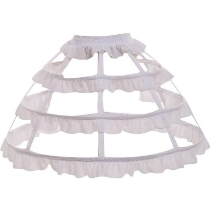 SSDH Girls Lolita Hollow Lotus Leaf Lace Bird Cage Fish Bone Skirt