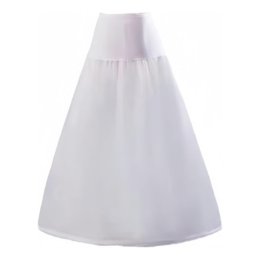 SSDH One Hoop Crinoline Petticoat for Women, A-line Skirt Slips Long Underskirt for Wedding Dress Bridal Gown