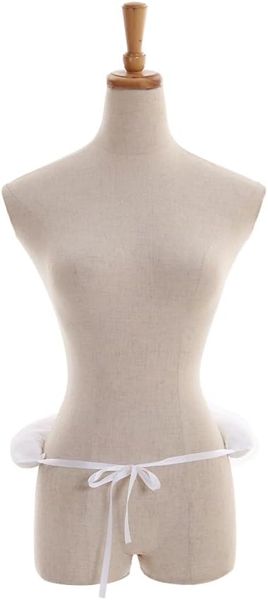 SSDH 18th Century Elizabethan Rump Pad White Petticoat Skirt Bustle Pannier Petticoat for Victorian Dress Costume Accessory