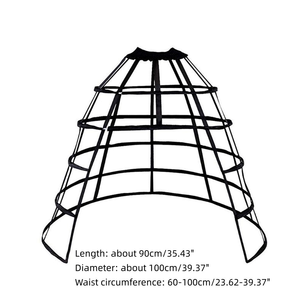 SSDH Victorian Cage Hollow Crinoline Petticoat Forking Pannier Bustle Underskirt Wedding Accessories