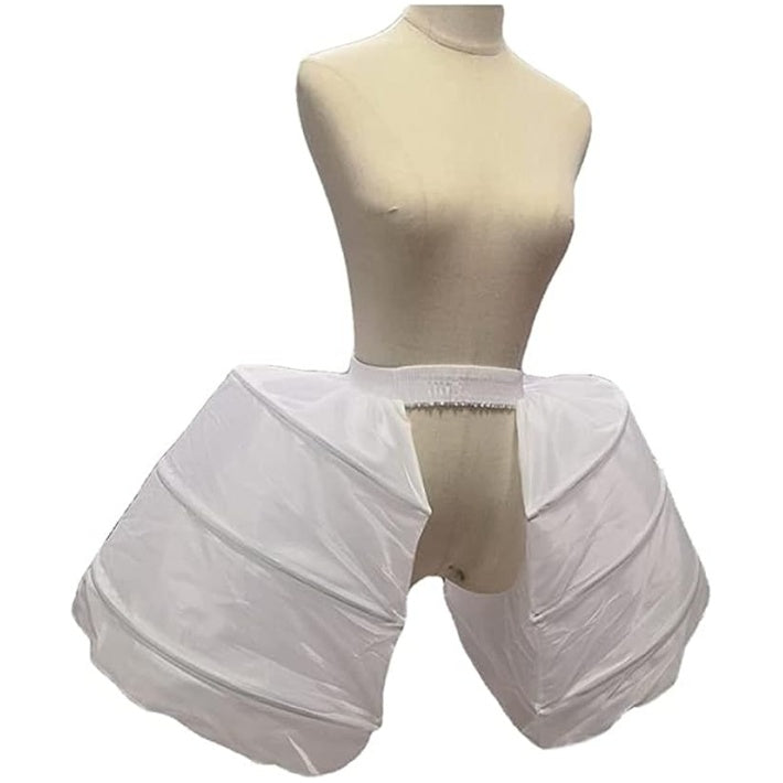 SSDH 3 Hoop Bustle Cages Skirt Victorian Rococo Dress Pannier White