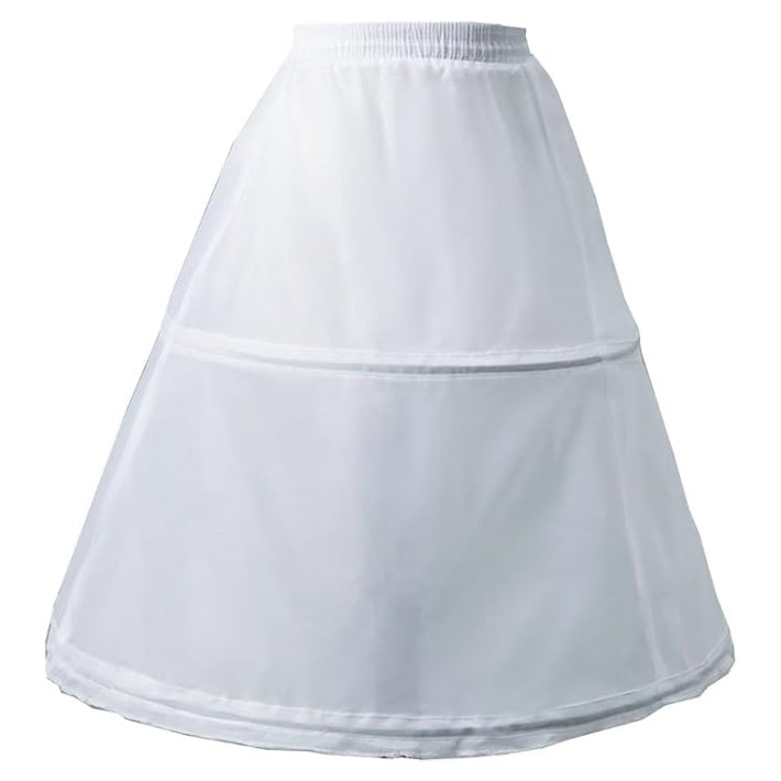 SSDH Girls Petticoat Wedding Flower Girls Underskirt Hoop Wedding Dress Lining Ballet Skirt A Line Crinoline for Women White