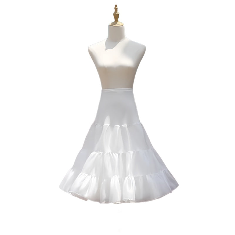 SSDH Women's Petticoat Crinoline Tulle Skirt Hoopless Skirt Tutu Half Slips for Dresses Underskirt Wedding Prom Dress