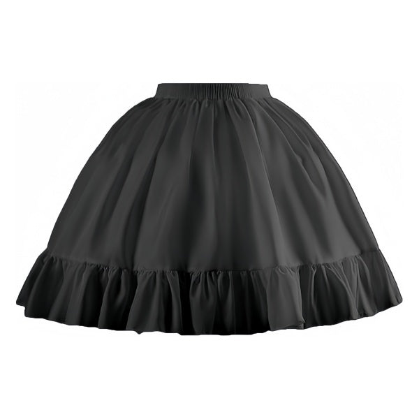 SSDH Women Crinoline Short Petticoat 2 Hoops Victorian Skirt