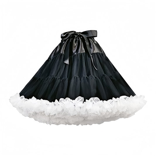 SSDH 3-Layered Pleated Lolita Tulle Petticoat Tutu Puffy Party Cosplay Princess Underskirt