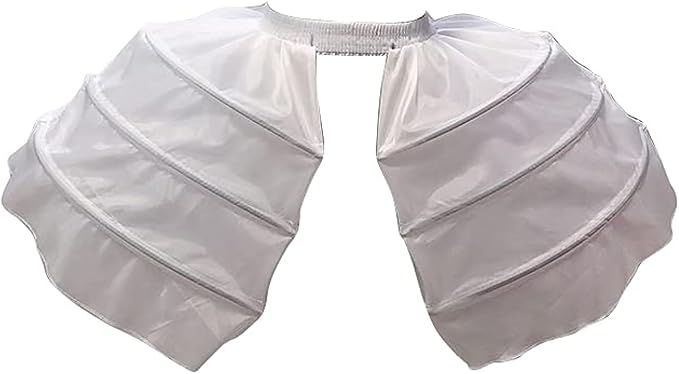 SSDH 3 Hoop Bustle Cages Skirt Victorian Rococo Dress Pannier White