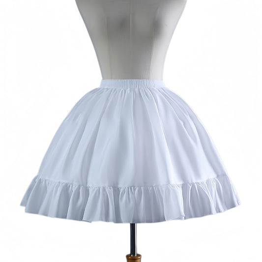 SSDH Women Crinoline Short Petticoat 2 Hoops Victorian Skirt