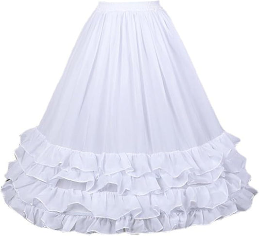 SSDH Women Crinoline Petticoat Cage 2 Hoops Skirt Short Half Slip Underskirt for Girls Lolita Cosplay Wedding Bridal Dress