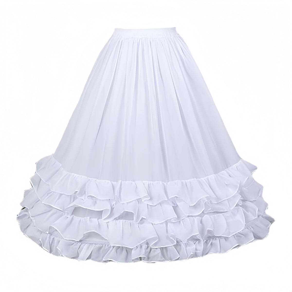 SSDH Women Crinoline Petticoat Cage 2 Hoops Skirt Short Half Slip Underskirt for Girls Lolita Cosplay Wedding Bridal Dress
