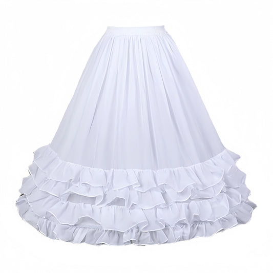 SSDH Women Crinoline Petticoat Cage 2 Hoops Skirt Short Half Slip Underskirt for Girls Lolita Cosplay Wedding Bridal Dress