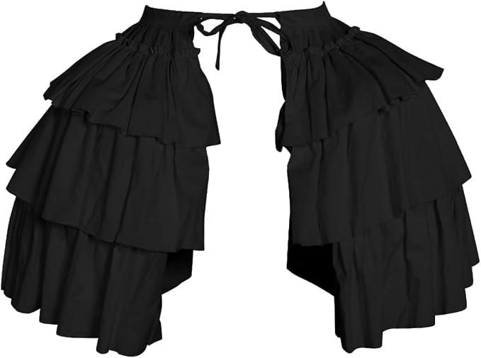 SSDH Baroque Pannier Petticoat Rococo Bustle Hoops Ruffled Cages Skirt Cosplay Lolita Underskirt Crinoline for Women