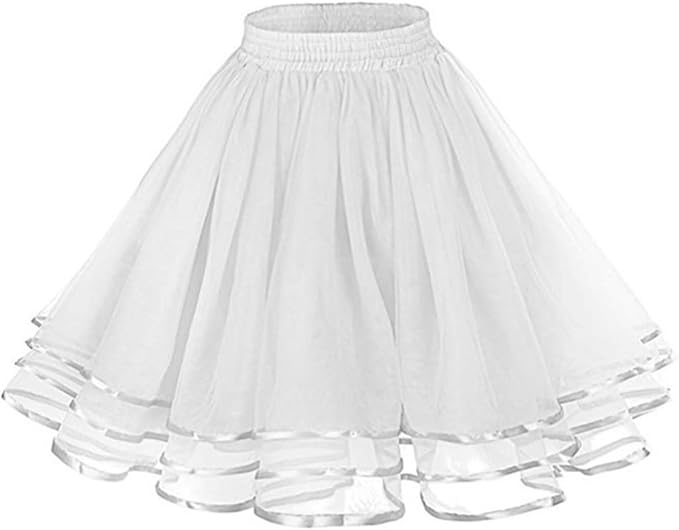 SSDH 3 Layers Puffy Tulle Petticoat Girls Tutu Skirts for Ballet Skirt