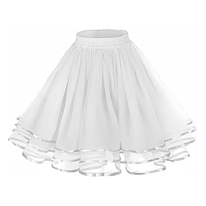 SSDH 3 Layers Puffy Tulle Petticoat Girls Tutu Skirts for Ballet Skirt