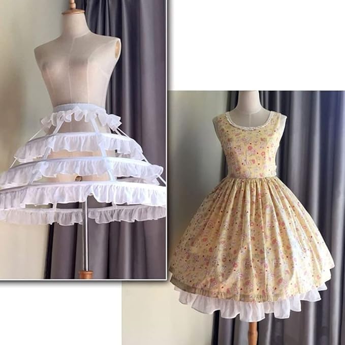 SSDH Girls Lolita Hollow Lotus Leaf Lace Bird Cage Fish Bone Skirt